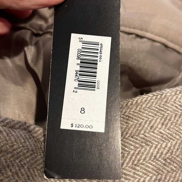 NWT Banana Republic Factory Herringbone Seafarer Wool Blend Pants Size 8. - Picture 7 of 10